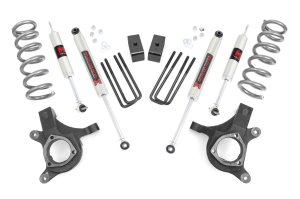 GMC Sierra 1500 Suspension Lift Kit - Front + Rear - Rough Country - 4.5 Inch Lift + M1 - '99-'06